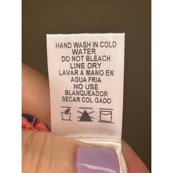 Love J Floral Print Blouse Top‎ Women's Size Medium Sheer Lightweight - Picture 5 of 5